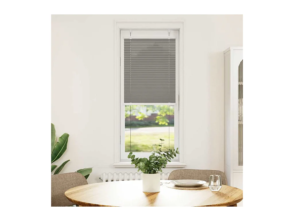 Store plissé anthracite 40x150 cm largeur du tissu 39,4 cm