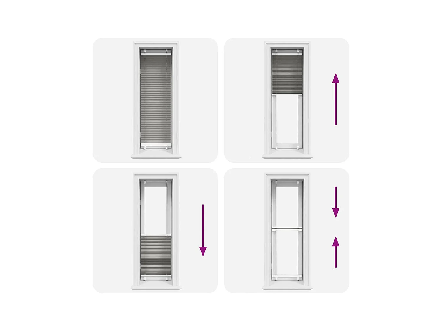 Antraciet plisségordijn 40x150 cm stofbreedte 39,4 cm
