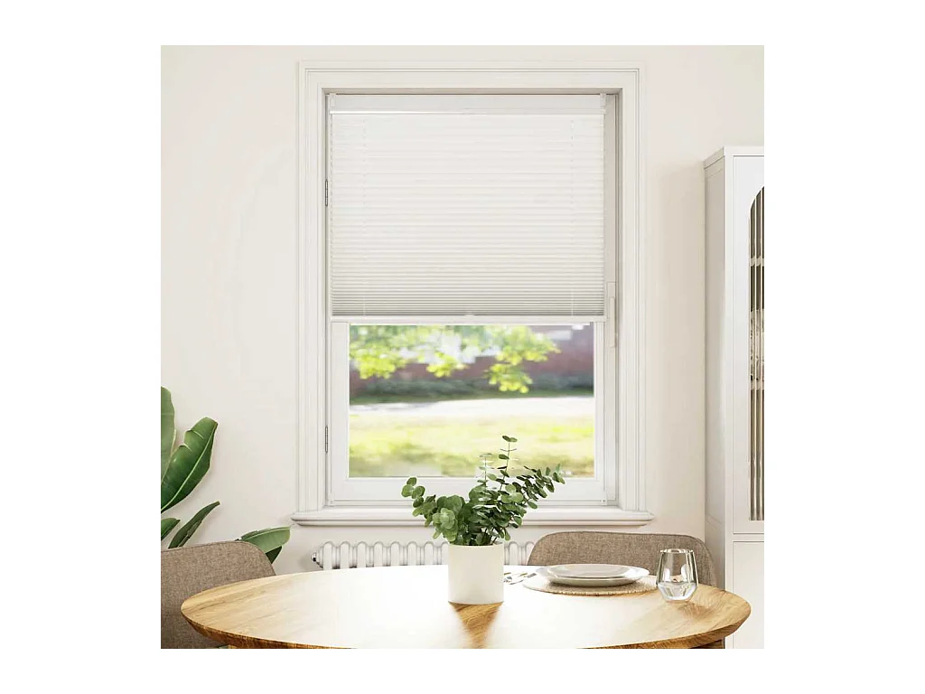 Estor plisado 80x100 cm Blanco