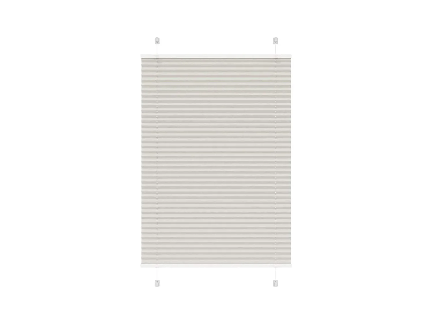 Lichtgrijs plisségordijn 85x100 cm stofbreedte 84,4 cm