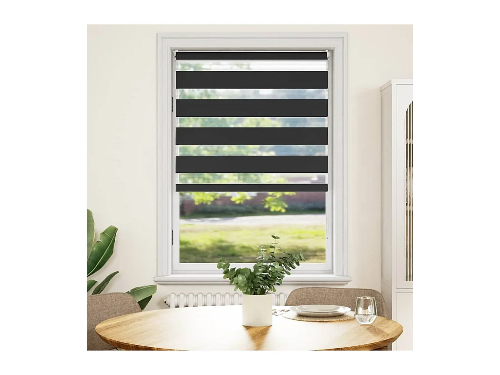 100 x 175 cm schwarzes Rollo