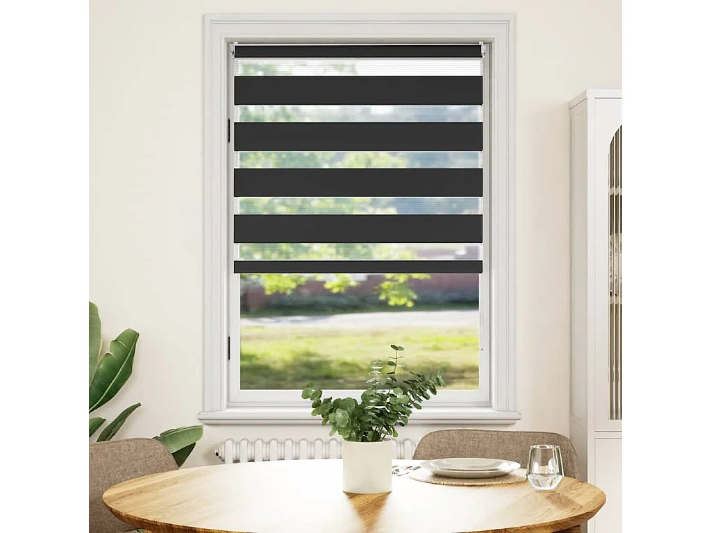 100 x 175 cm schwarzes Rollo