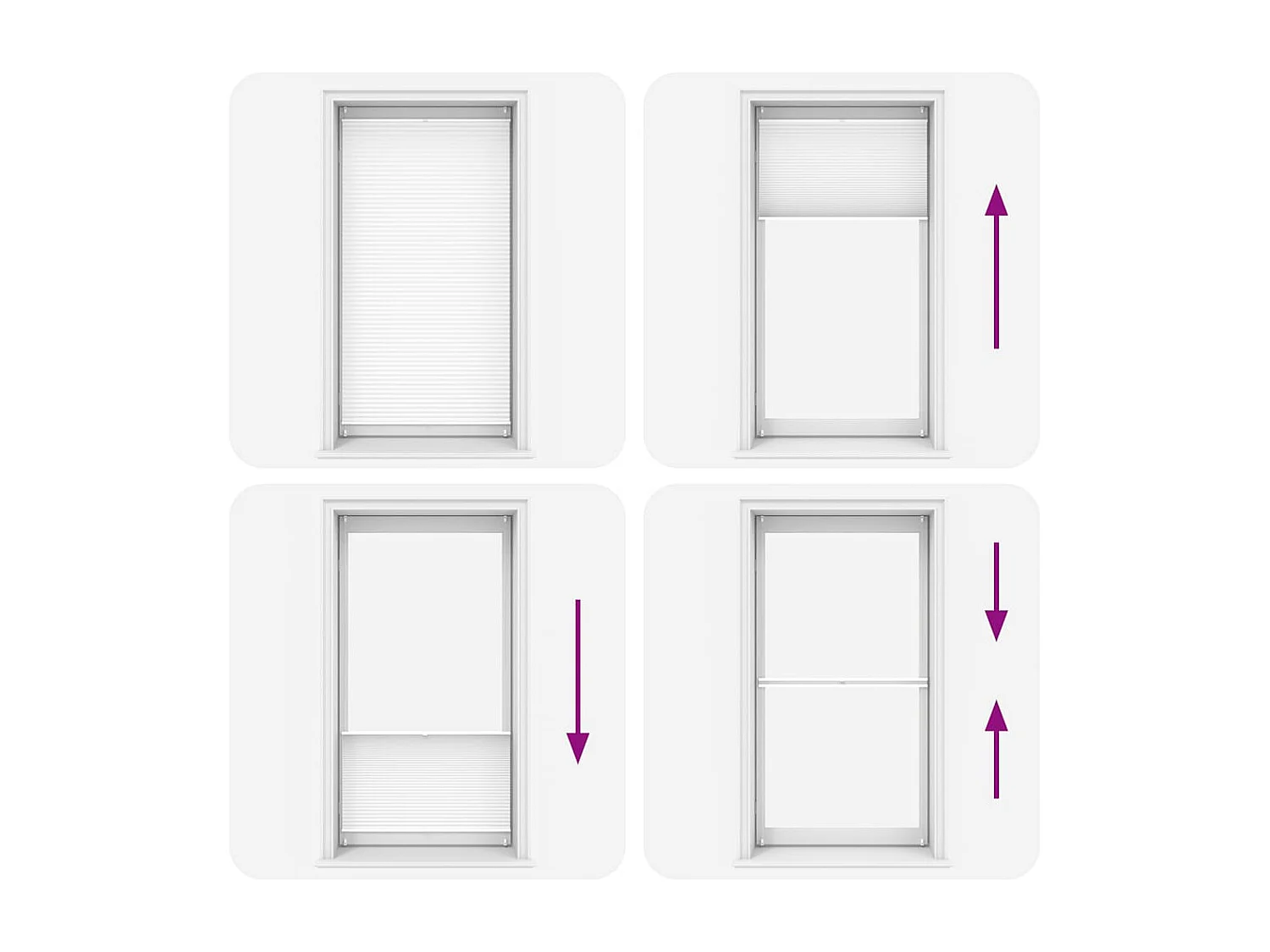 Tenda plissettata 100x200 cm Bianca