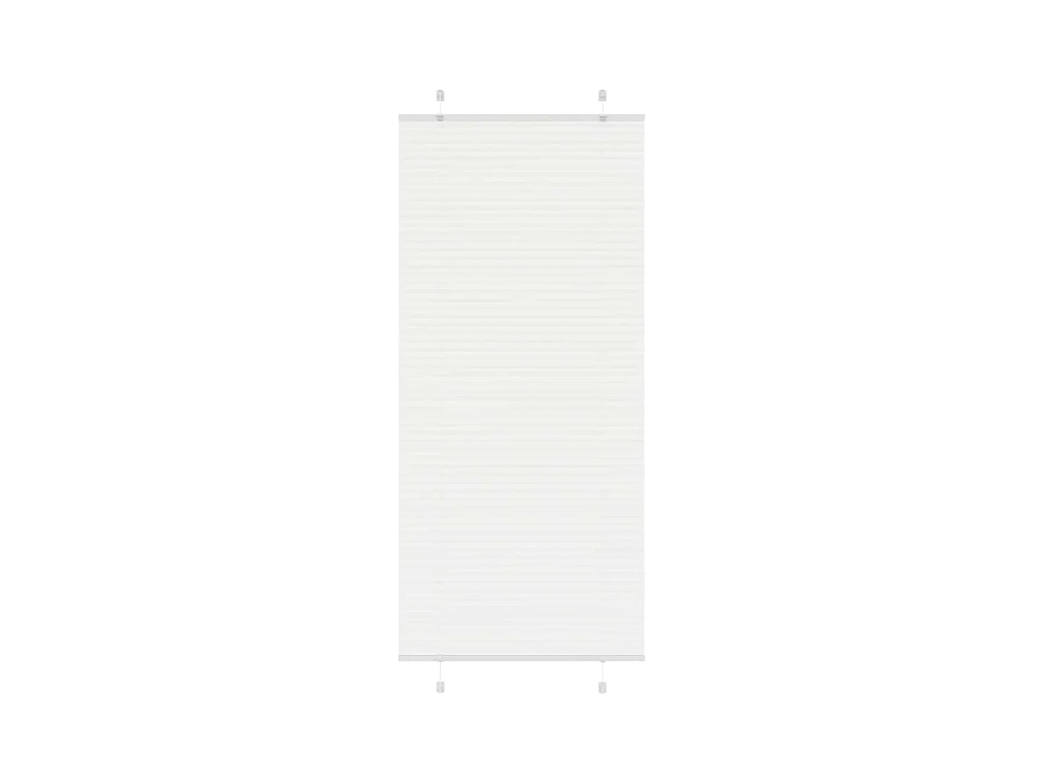 Store plissé blanc 90x200 cm largeur du tissu 89,4 cm polyester