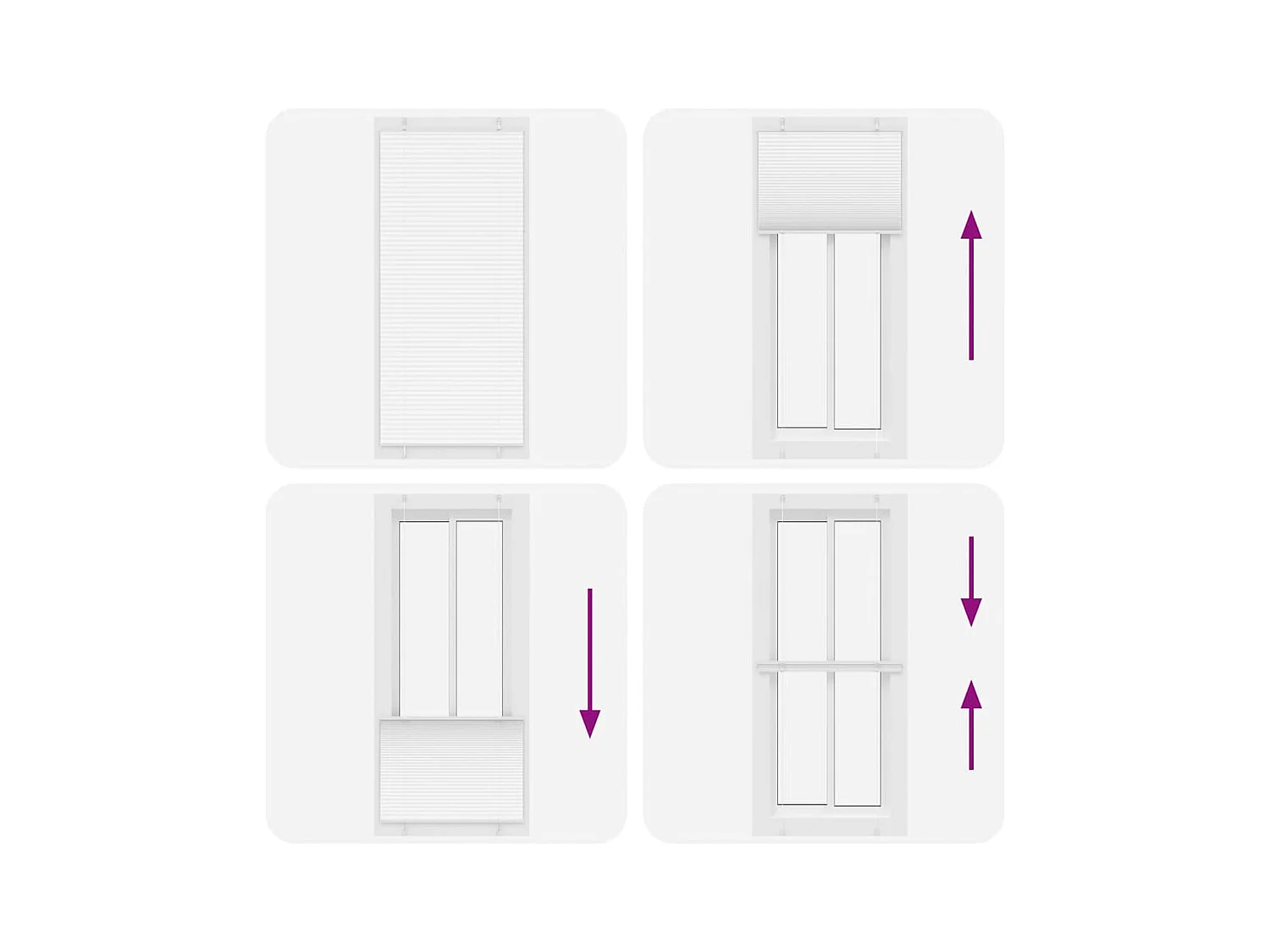 Store plissé blanc 90x200 cm largeur du tissu 89,4 cm polyester