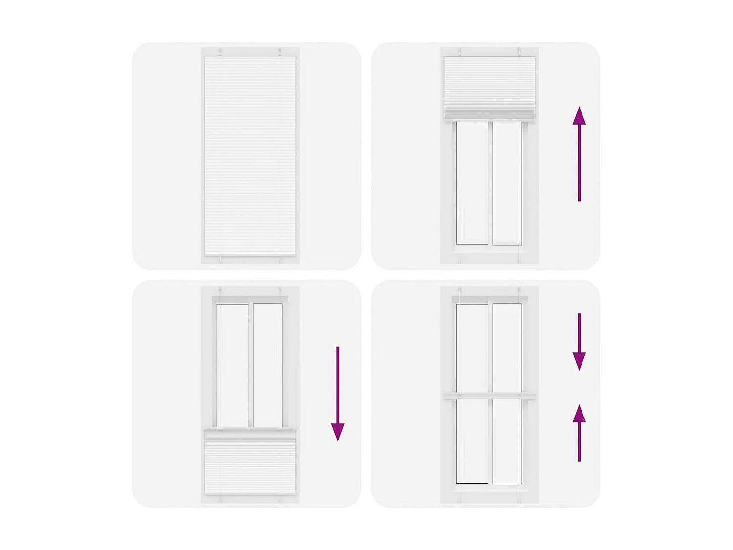 Estor plisado blanco 90x200 cm ancho tela 89,4 cm poliéster