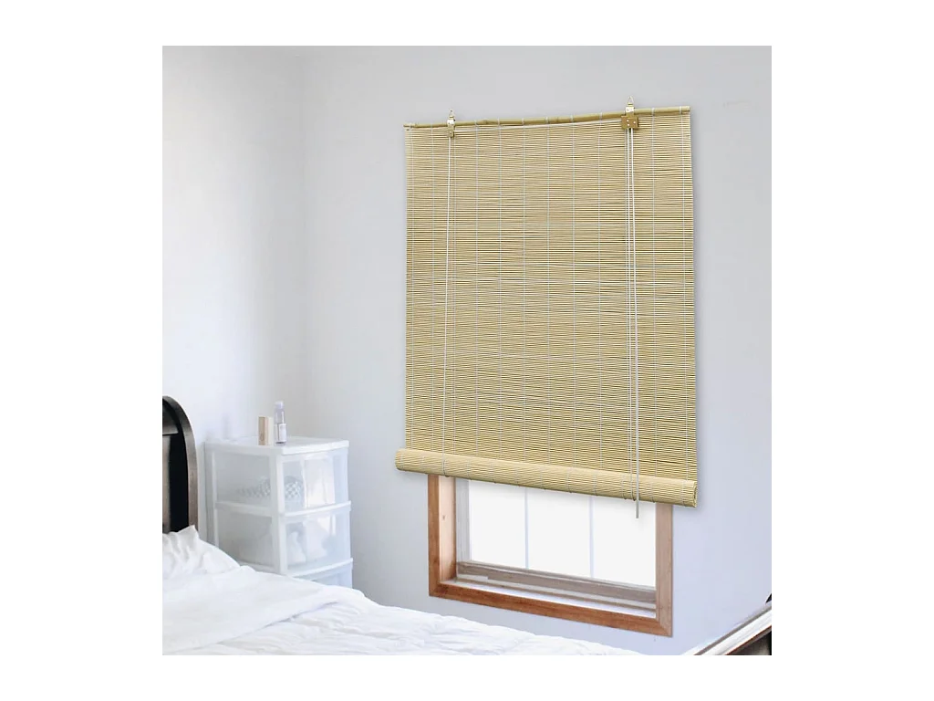 Store roulant en bambou 80x220 cm Naturel