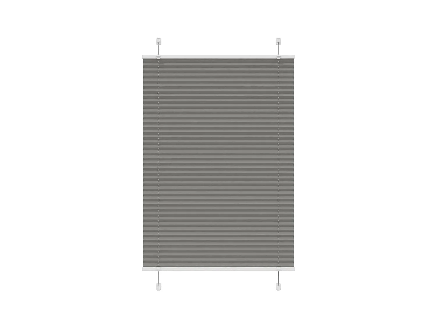 Store plissé anthracite 90x150 cm largeur du tissu 89,4 cm