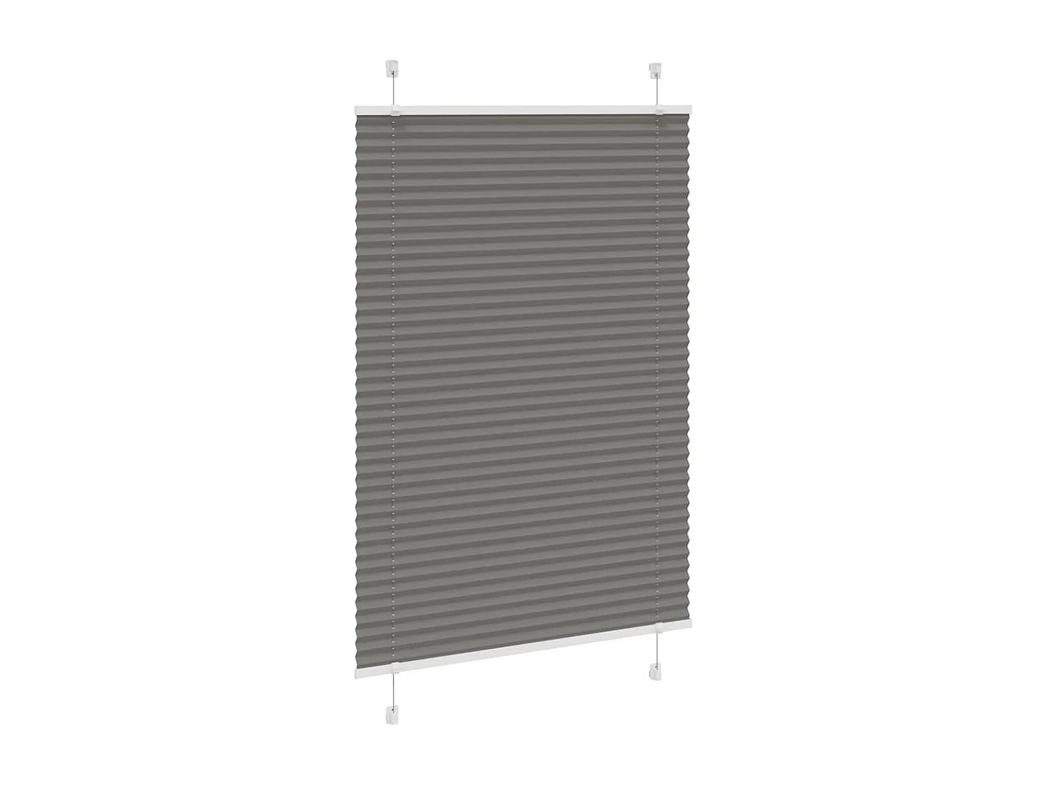 Store plissé anthracite 90x150 cm largeur du tissu 89,4 cm