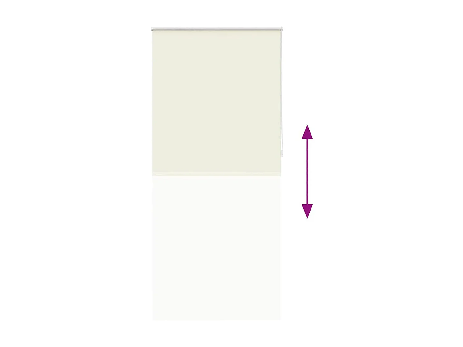 Estor enrollable opaco 80 x 230 cm crema