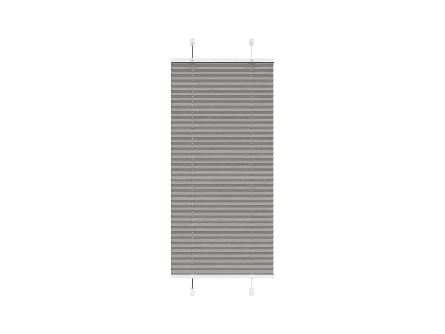 Anthrazit Plissee 55x150 cm Stoffbreite 54,4 cm