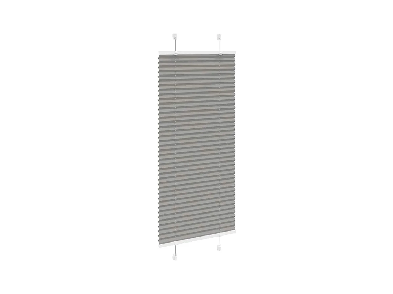 Anthrazit Plissee 55x150 cm Stoffbreite 54,4 cm