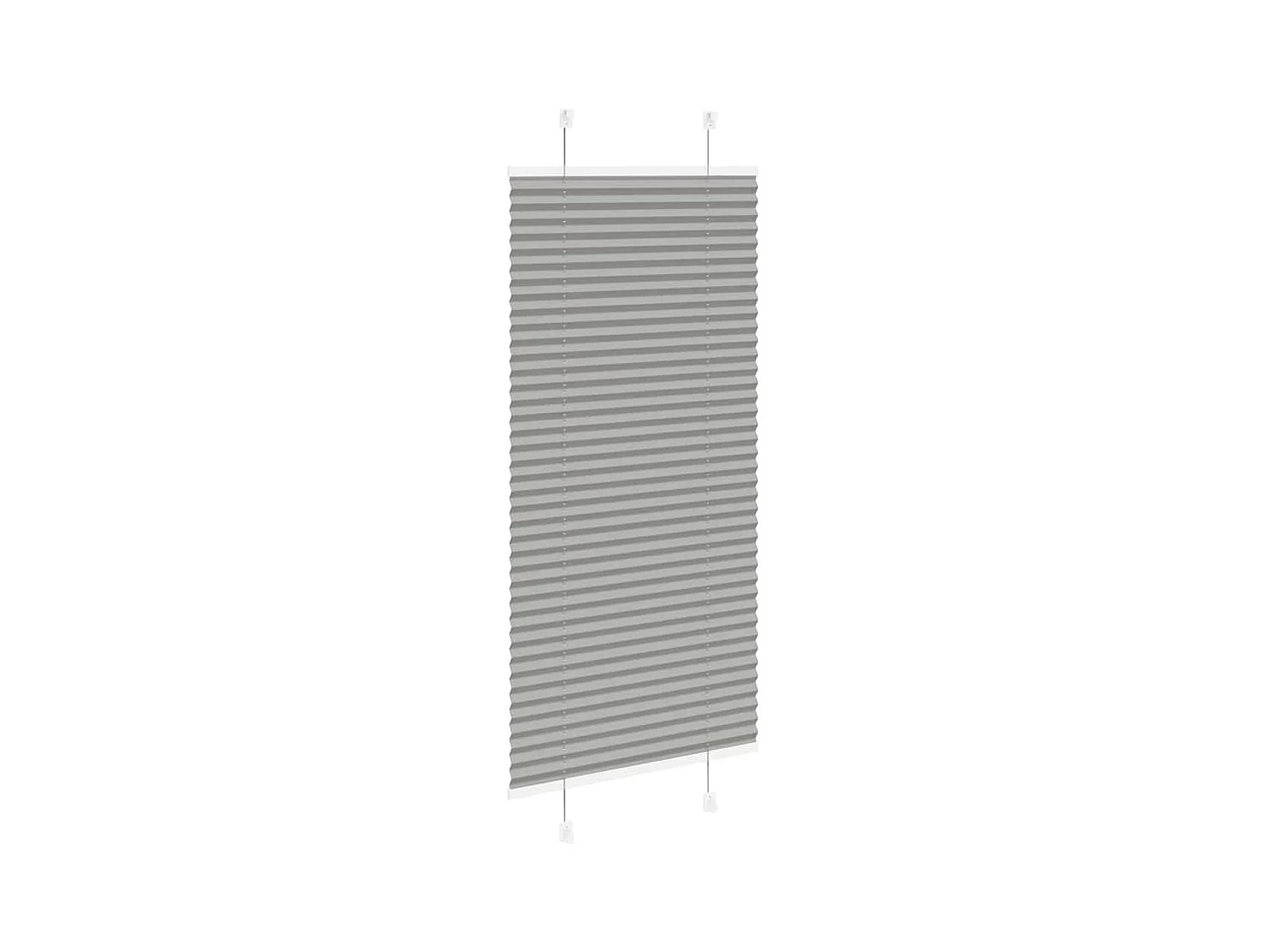 Anthrazit Plissee 55x150 cm Stoffbreite 54,4 cm