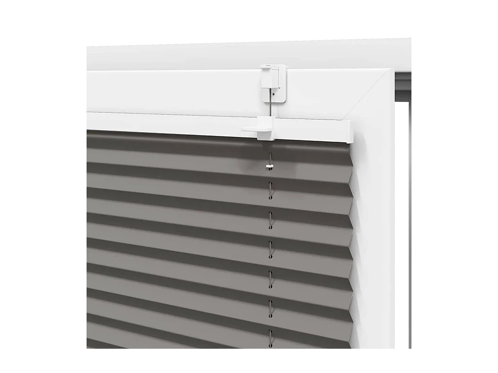 Anthrazit Plissee 55x150 cm Stoffbreite 54,4 cm