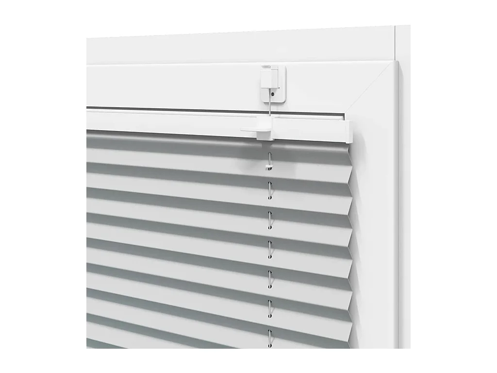 Store plissé gris clair 70x200 cm largeur du tissu 69,4 cm