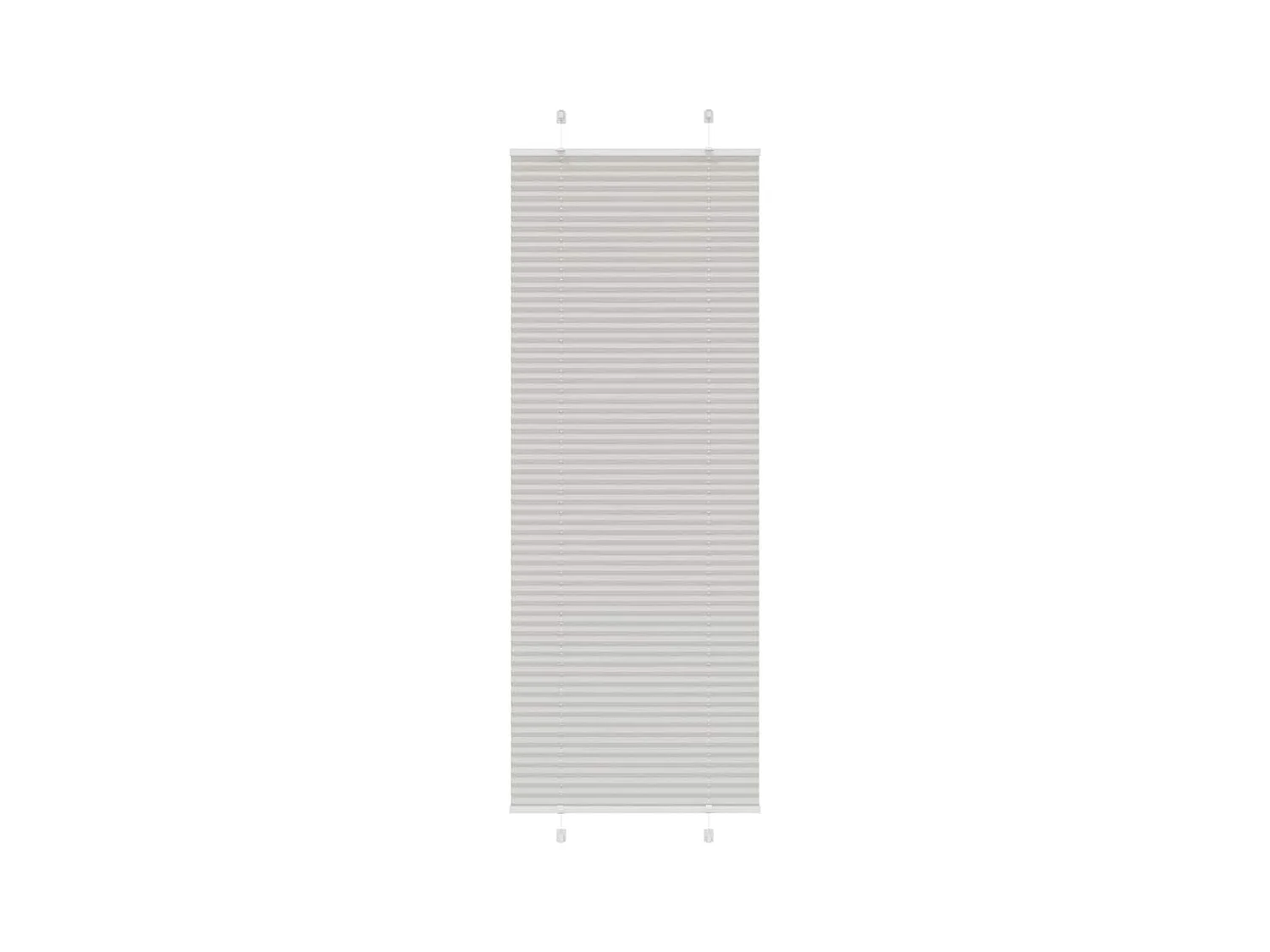 Store plissé gris clair 70x200 cm largeur du tissu 69,4 cm