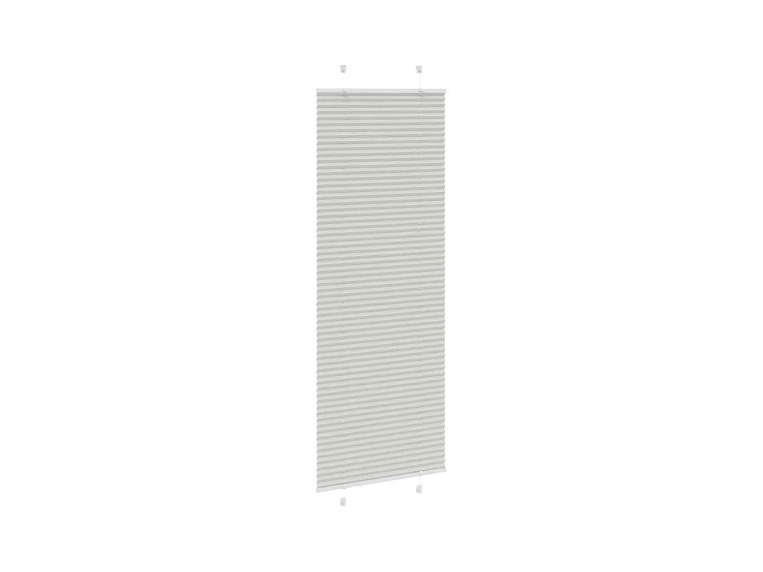 Store plissé gris clair 70x200 cm largeur du tissu 69,4 cm