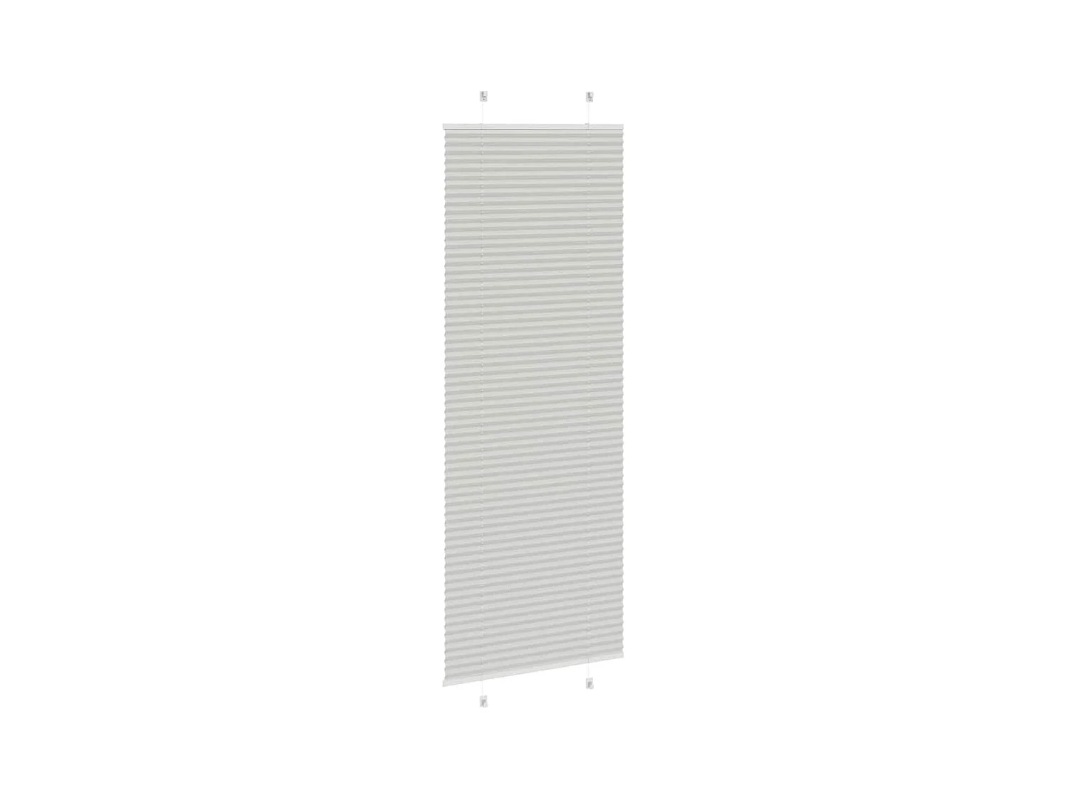 Store plissé gris clair 70x200 cm largeur du tissu 69,4 cm