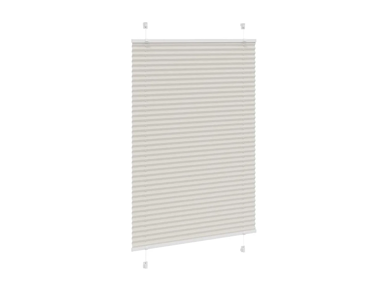Store plissé gris clair 95x150 cm largeur du tissu 94,4 cm
