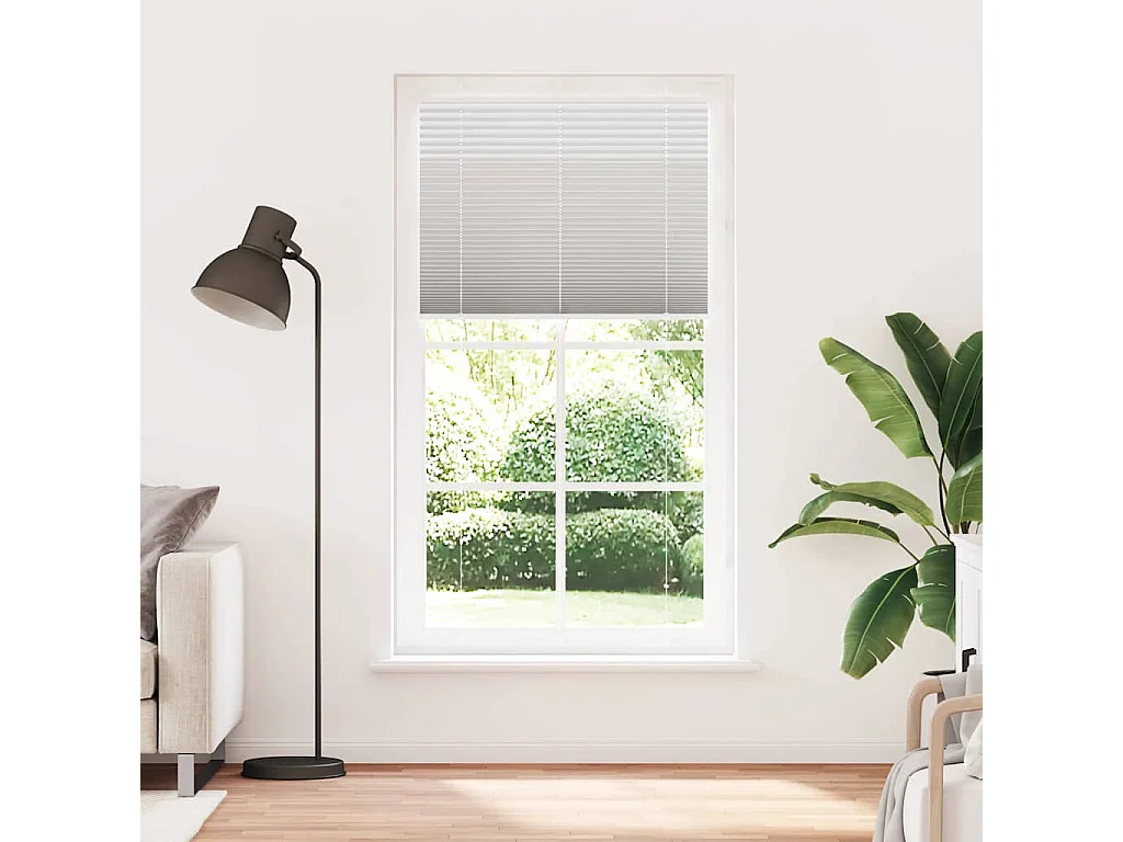 Store plissé gris clair 110x200cm largeur du tissu 109,4cm