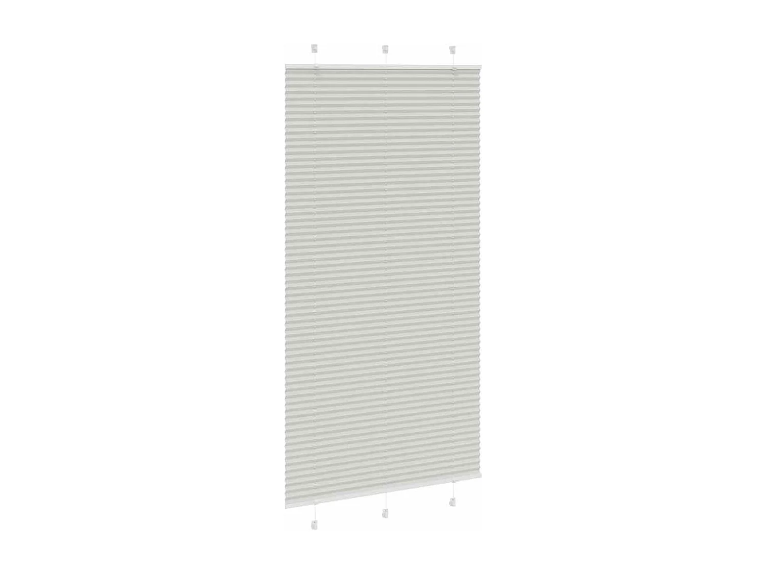 Store plissé gris clair 110x200cm largeur du tissu 109,4cm