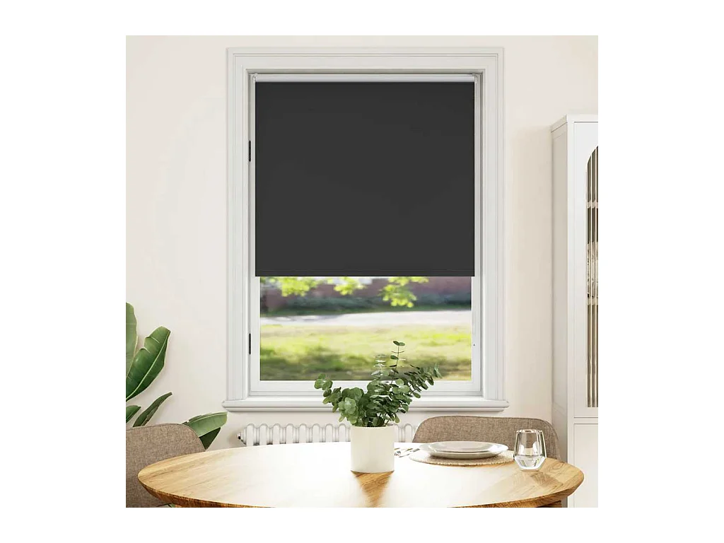 Verduisterend rolgordijn 80 x 175 cm zwart