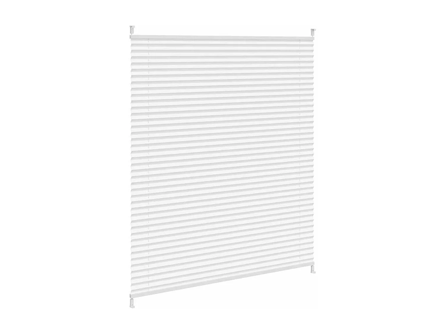 Estor plisado 100x125 cm Blanco