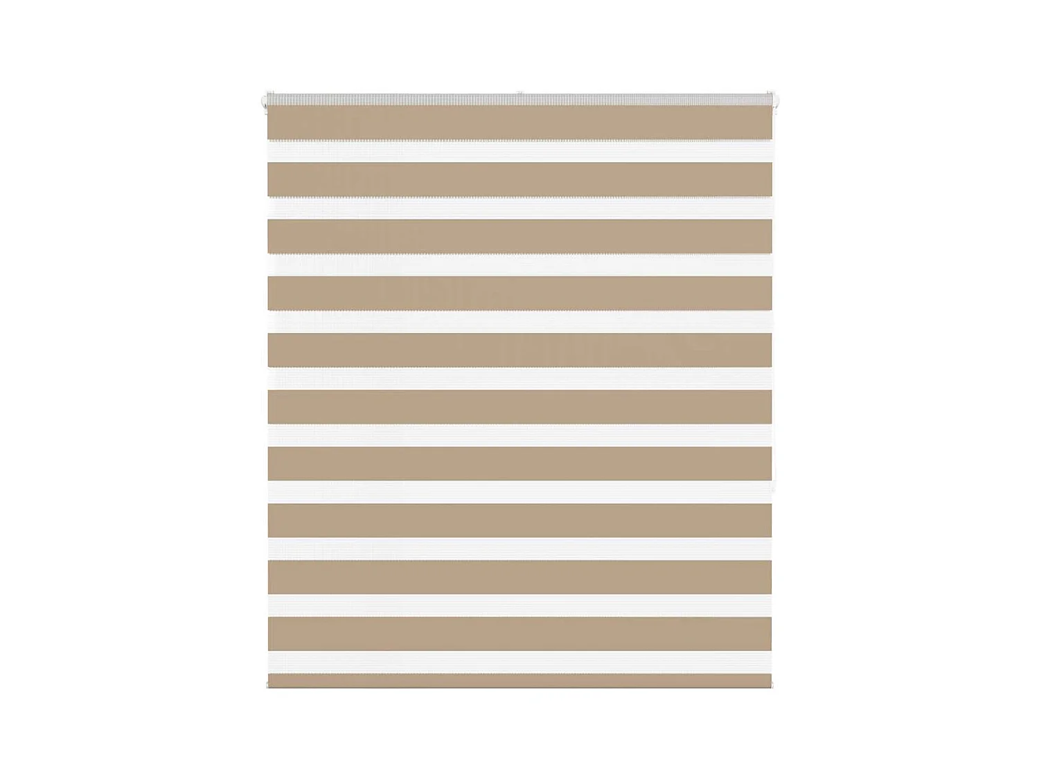 Store zèbre marron sable largeur du tissu 115,9 cm polyester