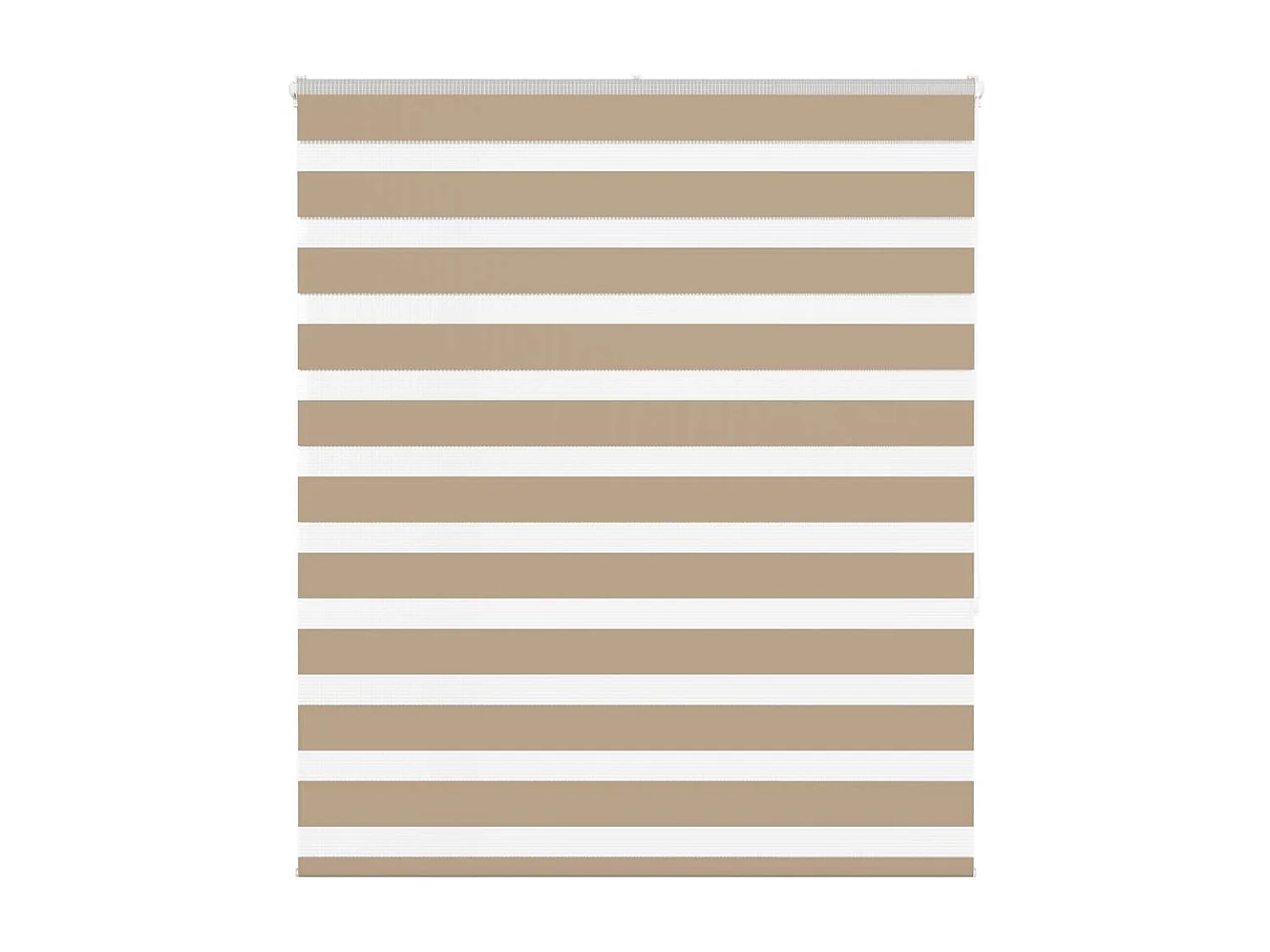 Store zèbre marron sable largeur du tissu 115,9 cm polyester