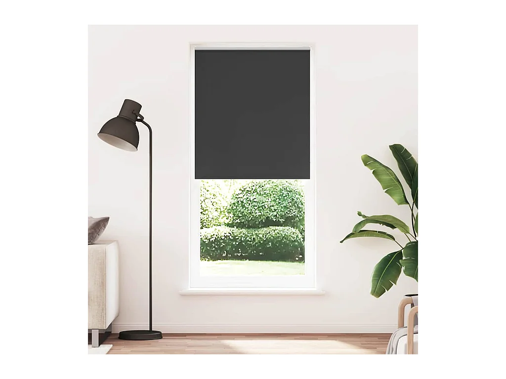 Estor enrollable opaco 120 x 230 cm negro