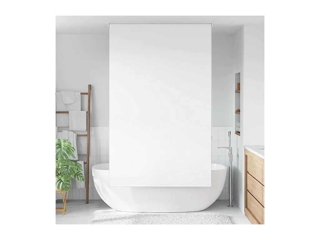 Store enrouleur de douche 130x240 cm largeur du tissu 126 cm