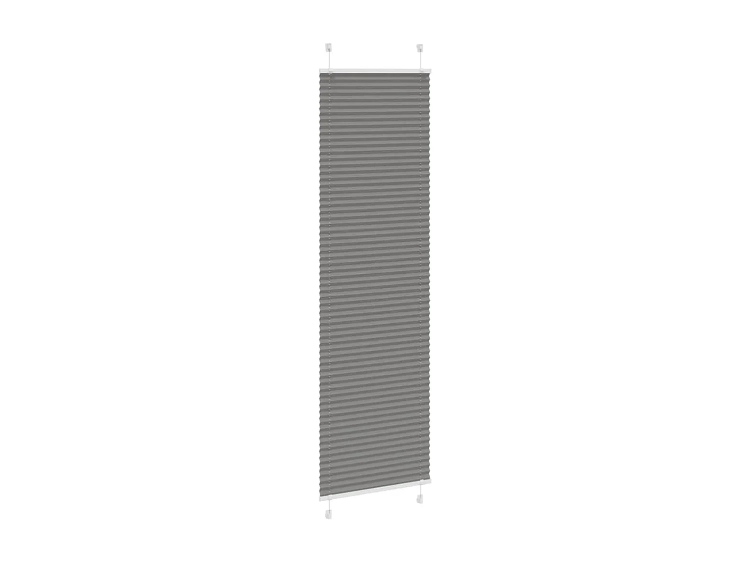 Store plissé anthracite 65x200 cm largeur du tissu 64,4 cm
