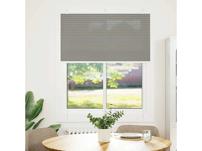 Estor plisado antracita 105x100 cm ancho tela 104,4 cm