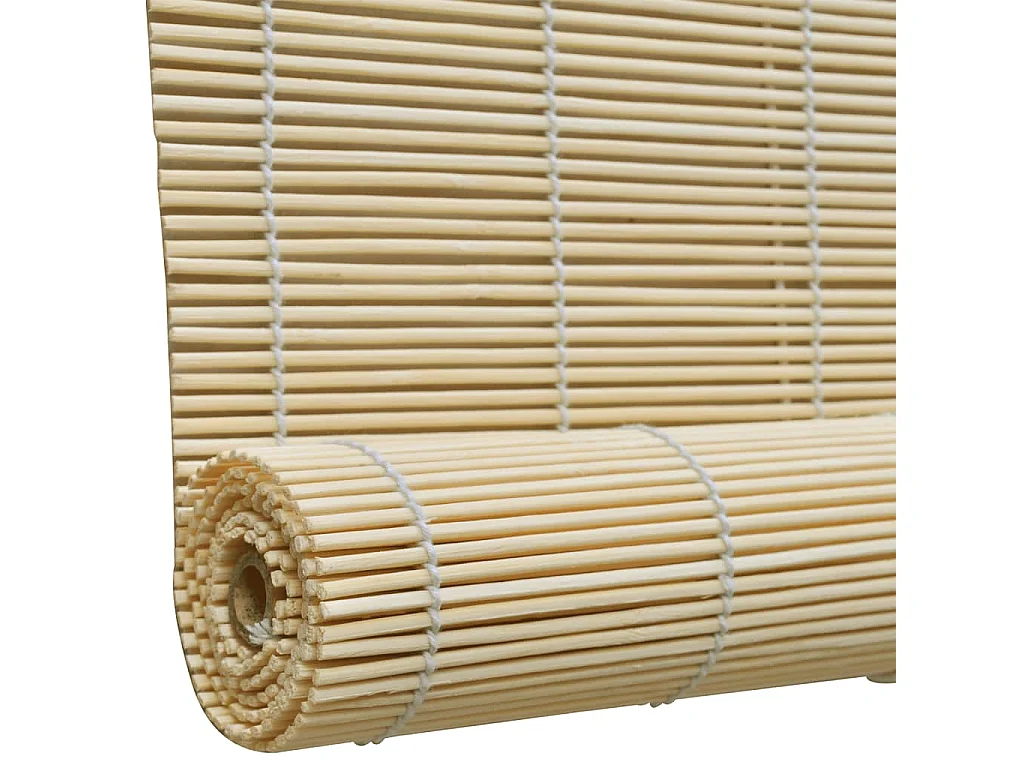 Estor enrollable de bambú natural 120x220 cm