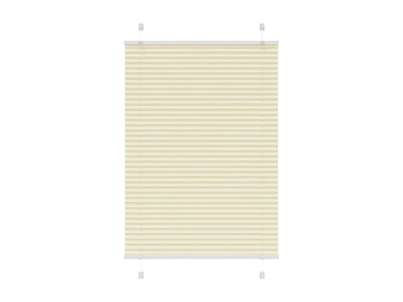 Store plissé crème 90x150 cm largeur du tissu 89,4 cm polyester