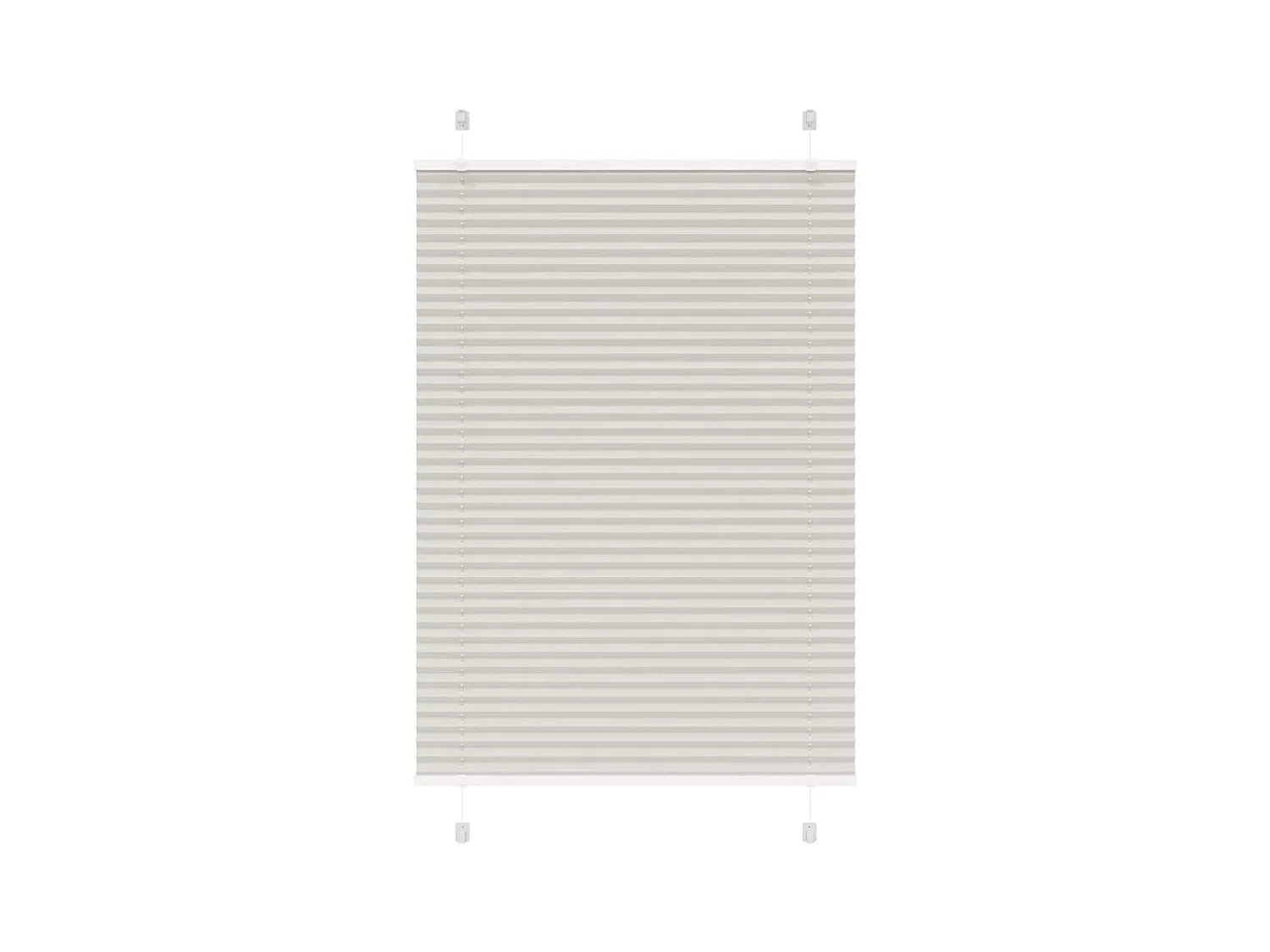 Tenda plissettata grigio chiaro 85x150 cm larghezza tessuto 84,4 cm