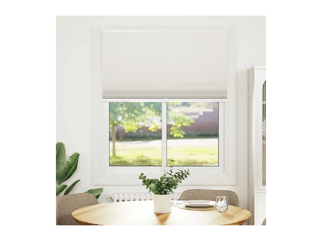 Estor plisado 110x150 cm Blanco