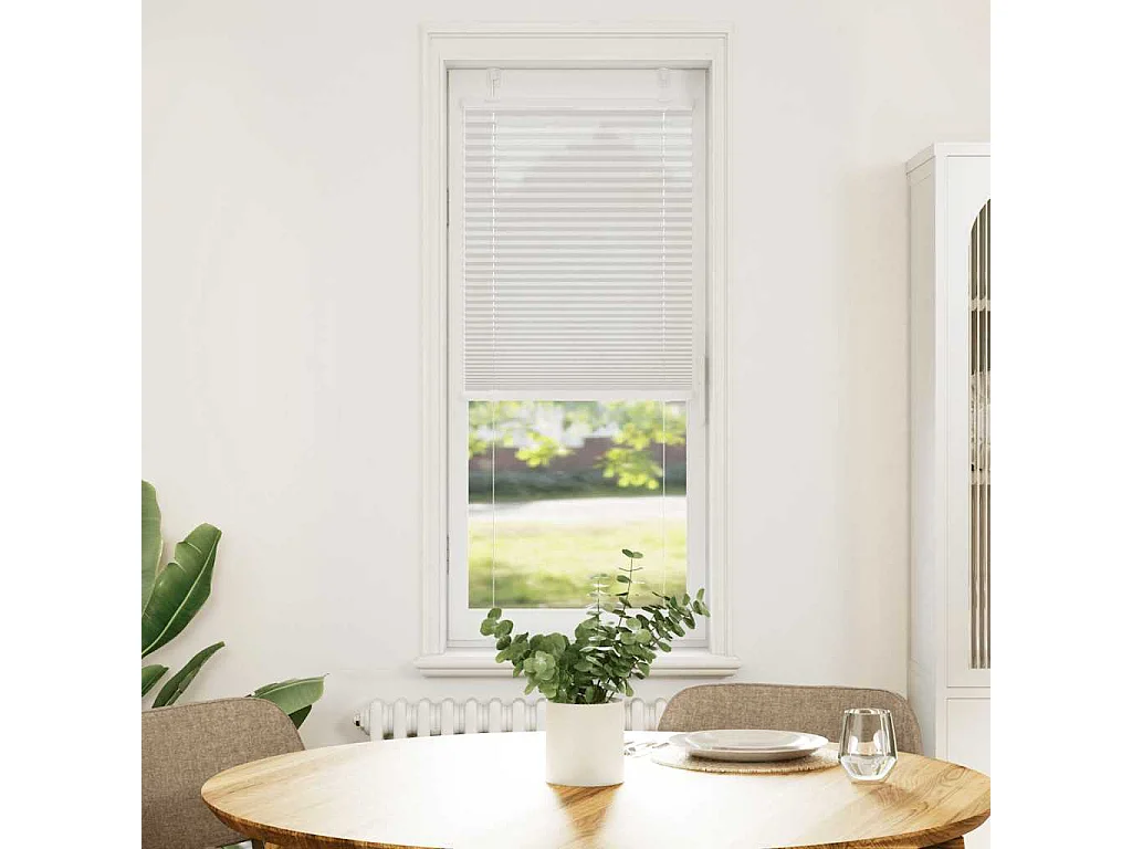 Store plissé gris clair 50x100 cm largeur du tissu 49,4 cm