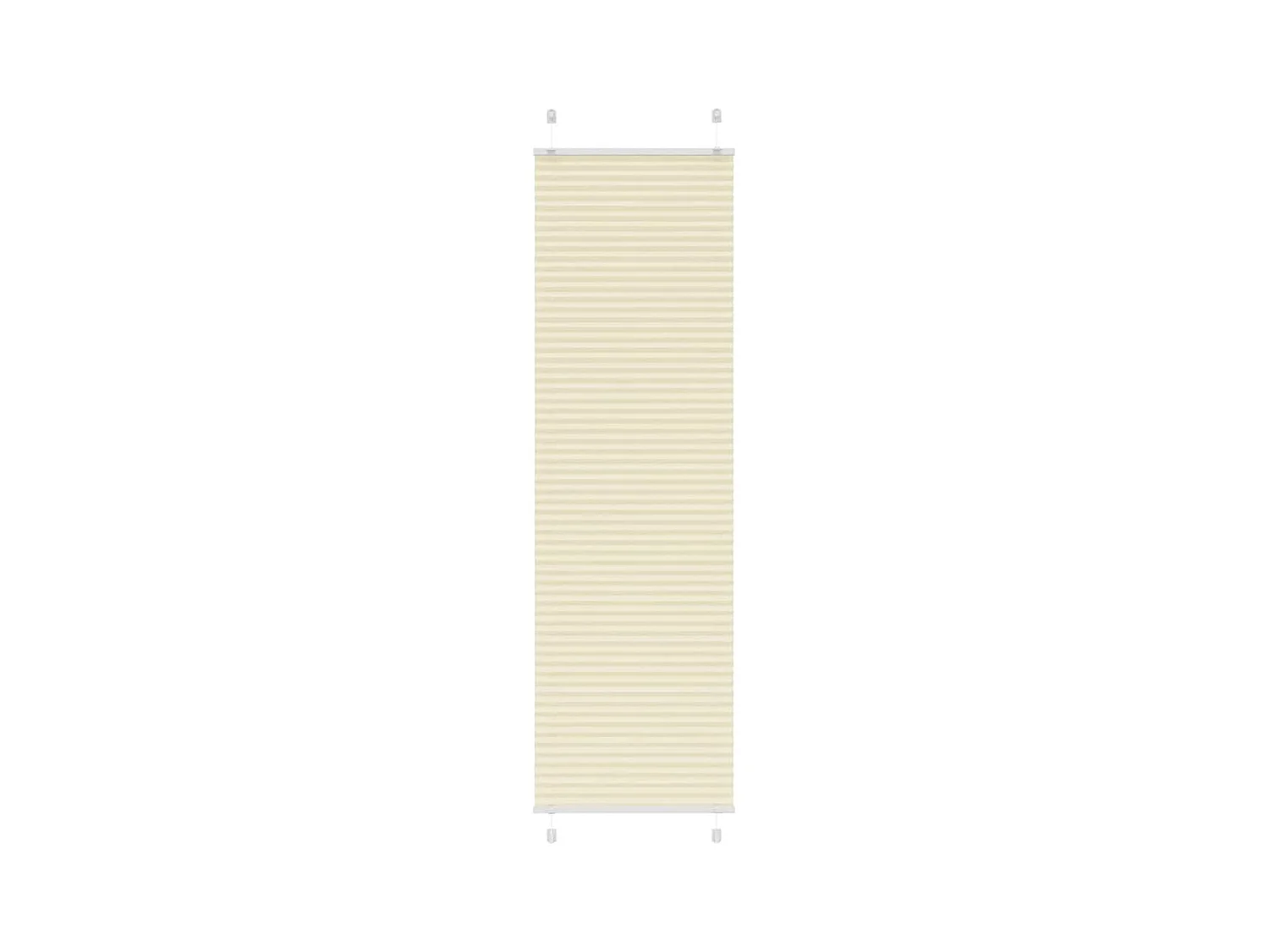 Store plissé crème 55x200 cm largeur du tissu 54,4 cm polyester