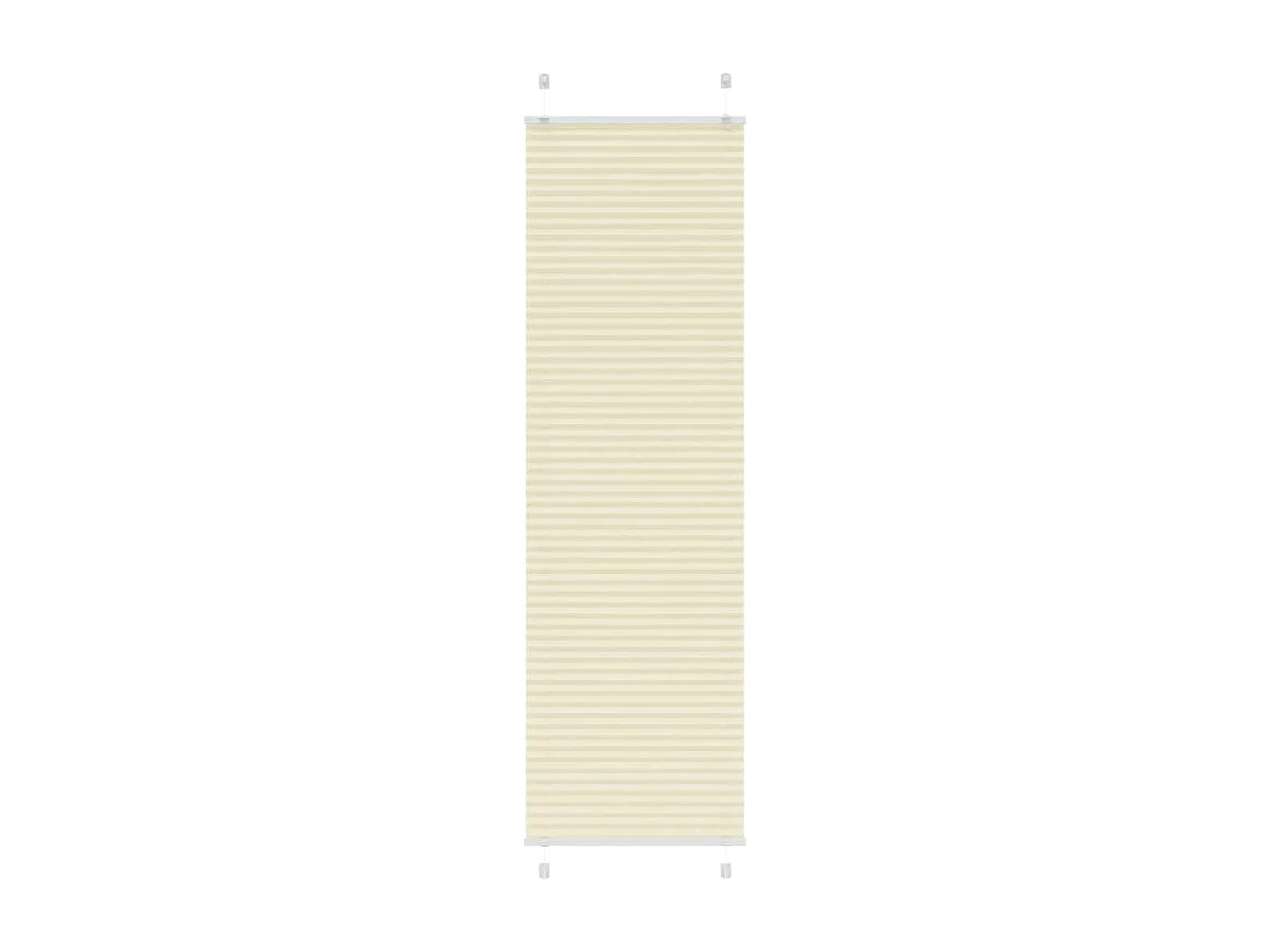 Store plissé crème 55x200 cm largeur du tissu 54,4 cm polyester
