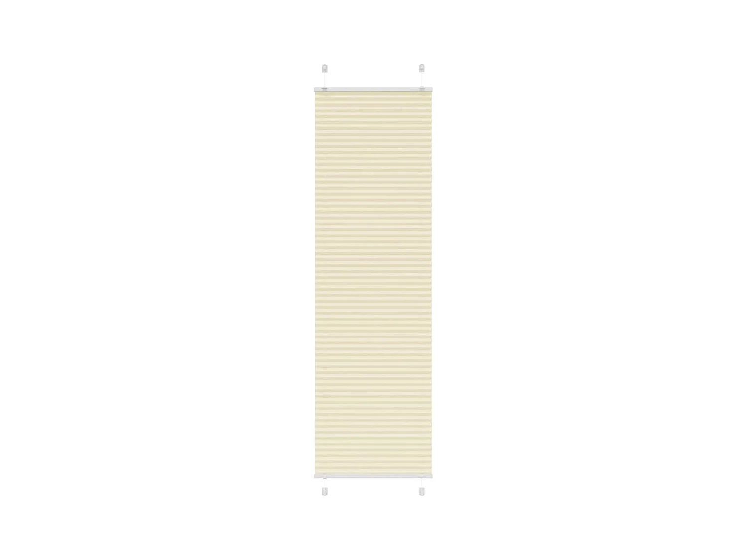 Store plissé crème 60x200 cm largeur du tissu 59,4 cm polyester