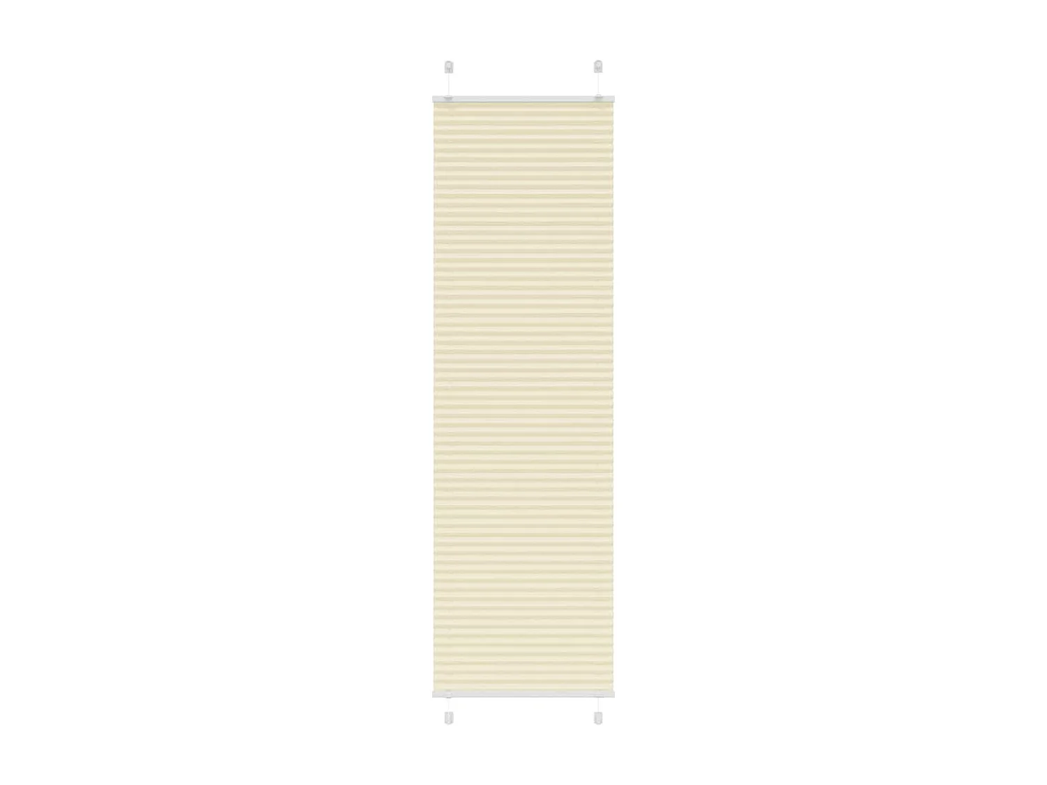 Store plissé crème 60x200 cm largeur du tissu 59,4 cm polyester