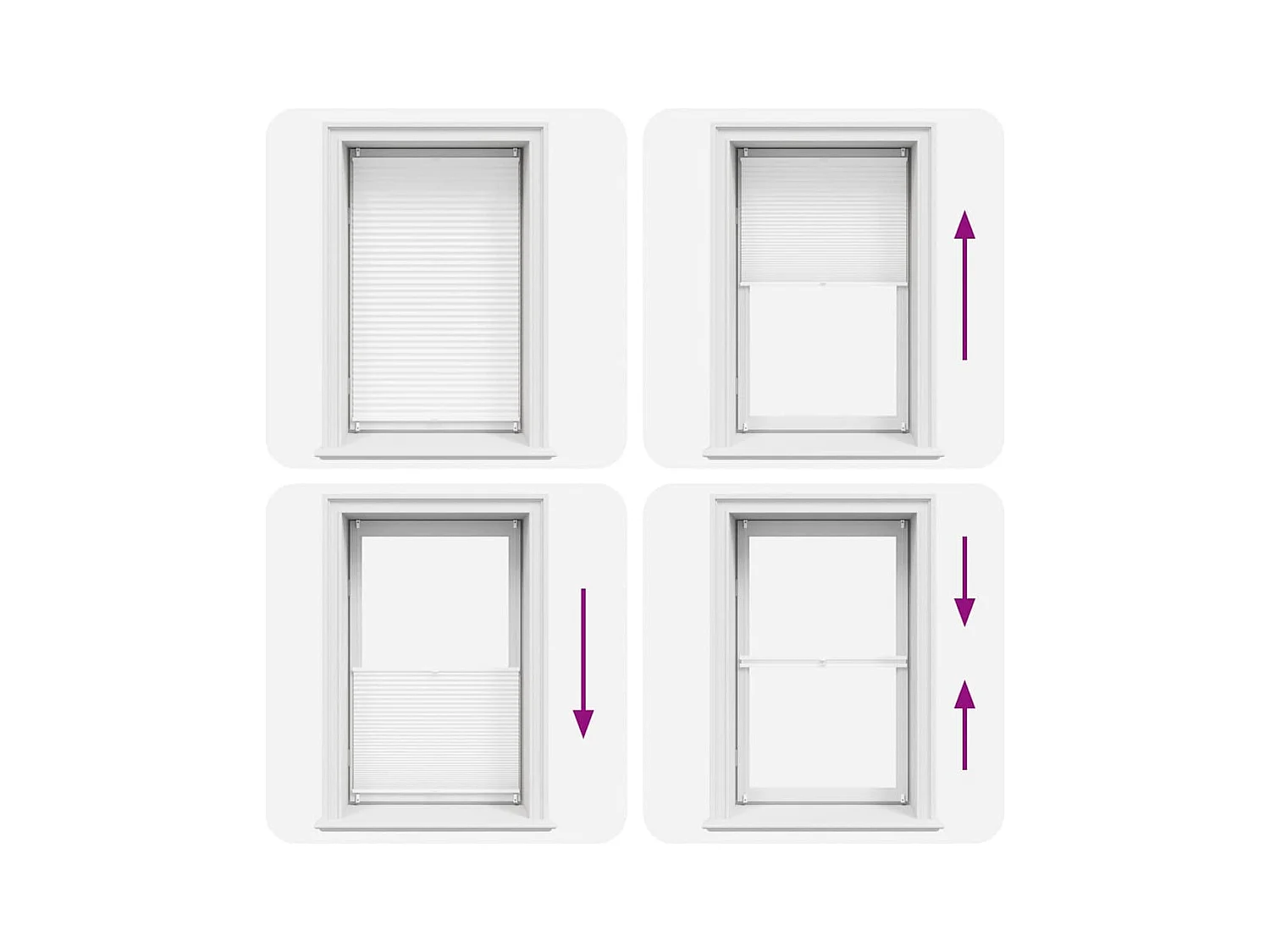 Estor plisado 70x150 cm Blanco