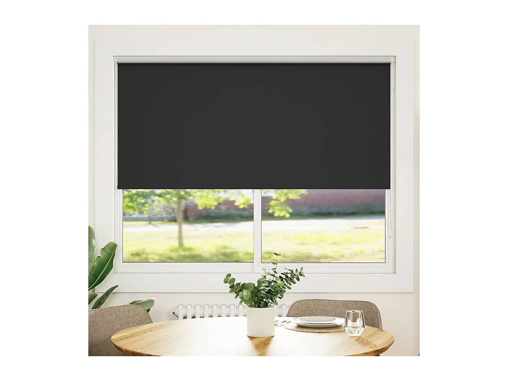 Verduisterend rolgordijn 160 x 175 cm zwart