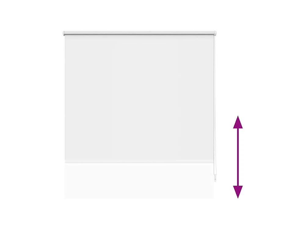 Tenda a rullo oscurante 120 x 175 cm bianca