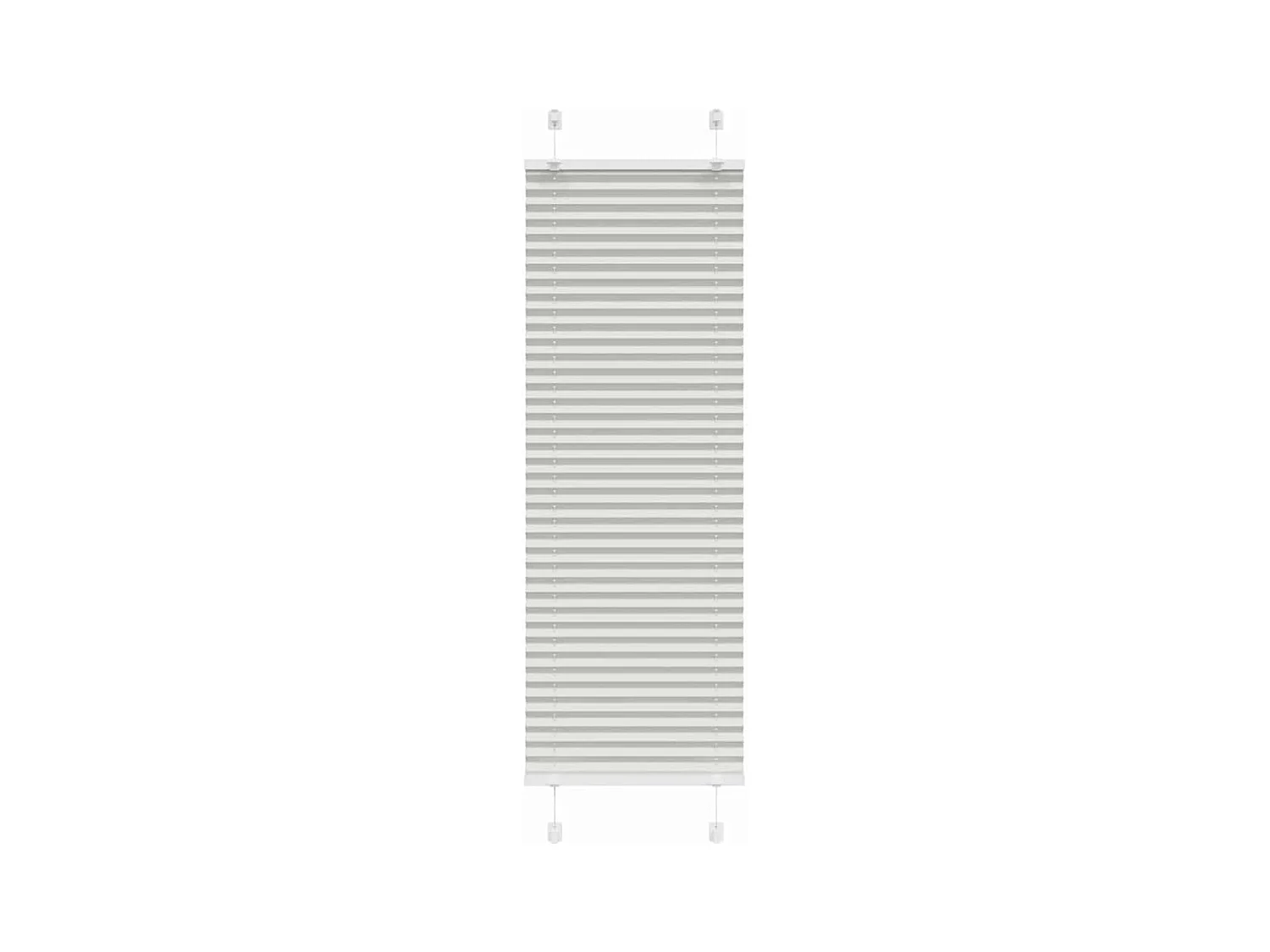 Store plissé gris clair 45x150 cm largeur du tissu 44,4 cm