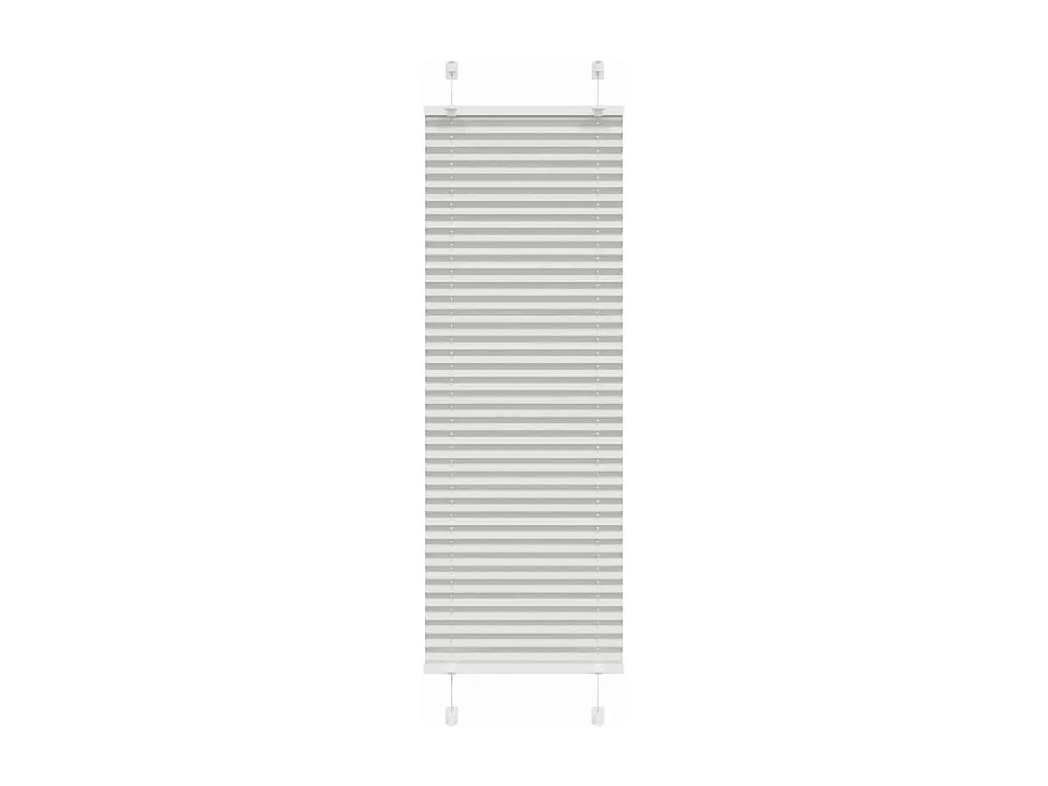 Store plissé gris clair 45x150 cm largeur du tissu 44,4 cm