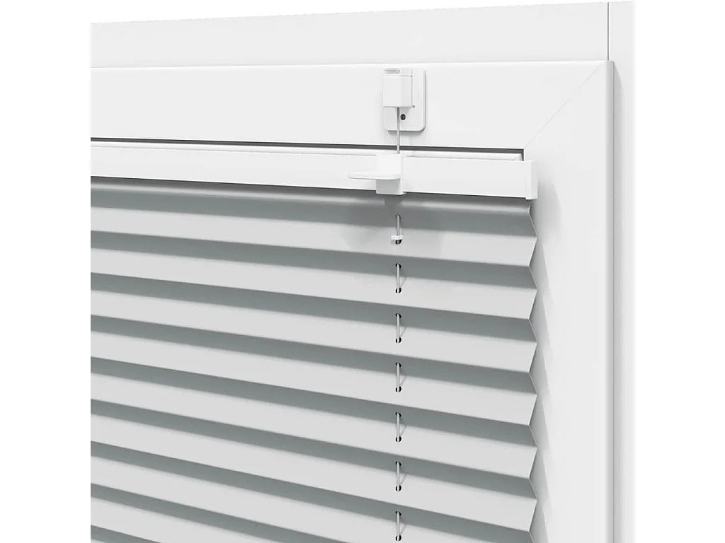 Store plissé gris clair 60x150 cm largeur du tissu 59,4 cm