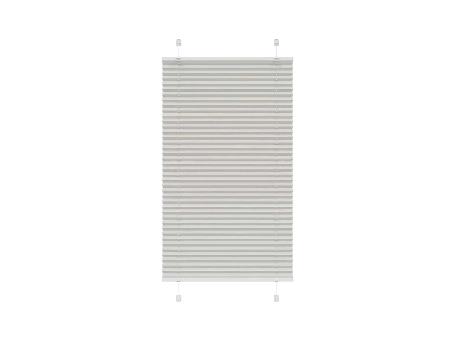 Store plissé gris clair 80x100 cm largeur du tissu 79,4 cm
