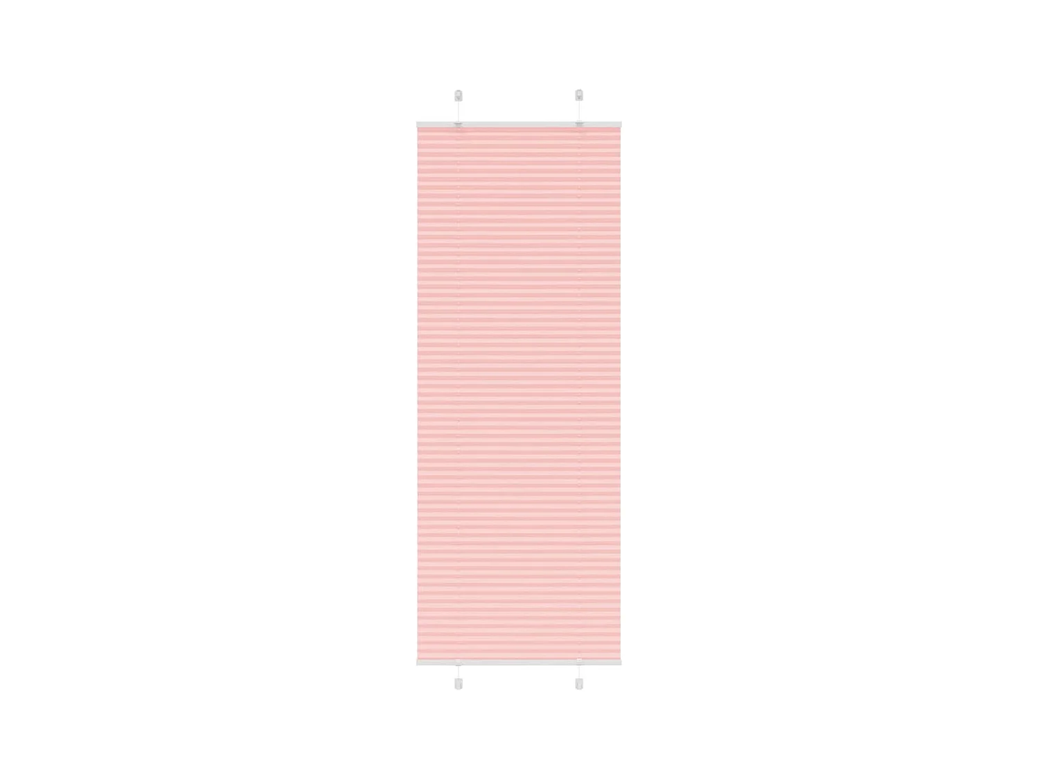 Store plissé rose 75x200 cm largeur du tissu 74,4 cm polyester
